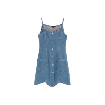 Bebe SS24 Slip Dresses Women's Denim Blue