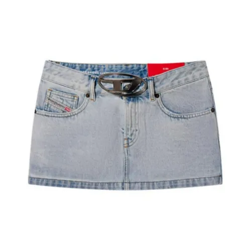 DIESEL Denim Short Skirts Women's Blue
