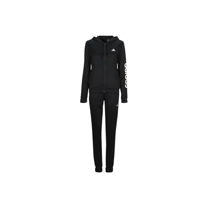 Adidas W LINEAR TS Casual Suit Women's Black-0