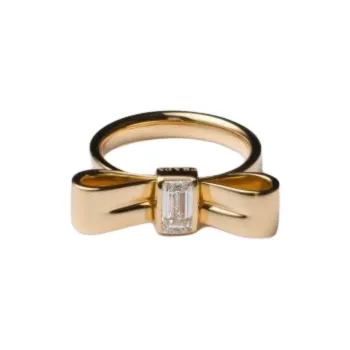PRADA Diamond Rings Unisex Gold