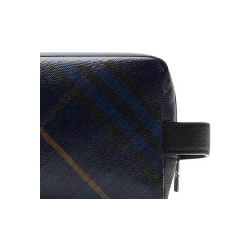 Burberry Cotton Toiletry Bag Men's Midnight Blue-3