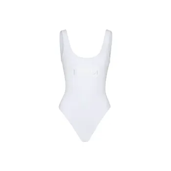 FENDI Ff Lycra Swimsuit 'Milk White'