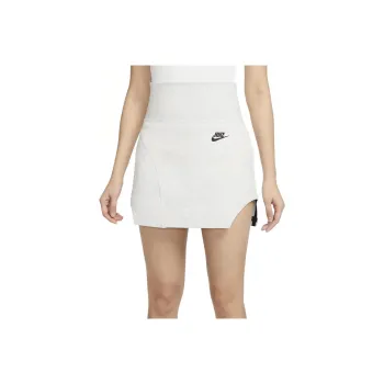Nike SS24 Sportswear Tech Fleece Casual Short Skirts Women's Light Gray