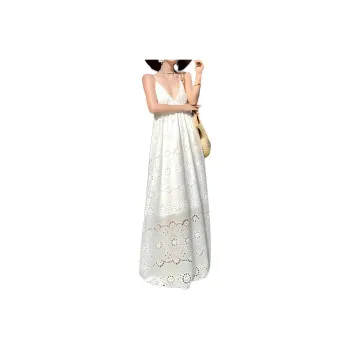 DOSOHEB Slip Dresses Women's White