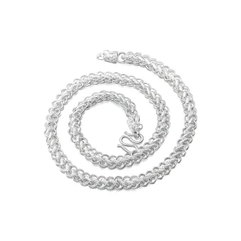 RURA Sterling Silver Necklaces Men's Silver