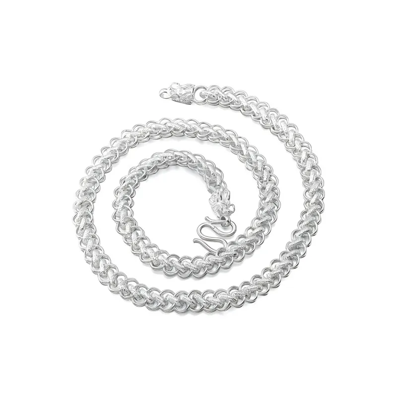 RURA Sterling Silver Necklaces Men's Silver-0