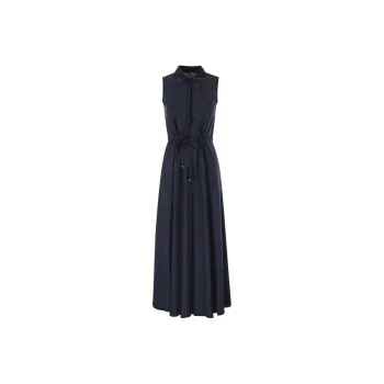 HERNO SS25 Sleeveless Dress Women's Marine Blue