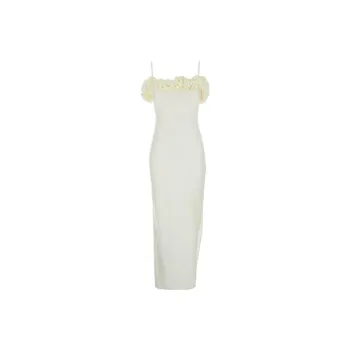COPERNI Ruffled Side Slit Maxi Dress
