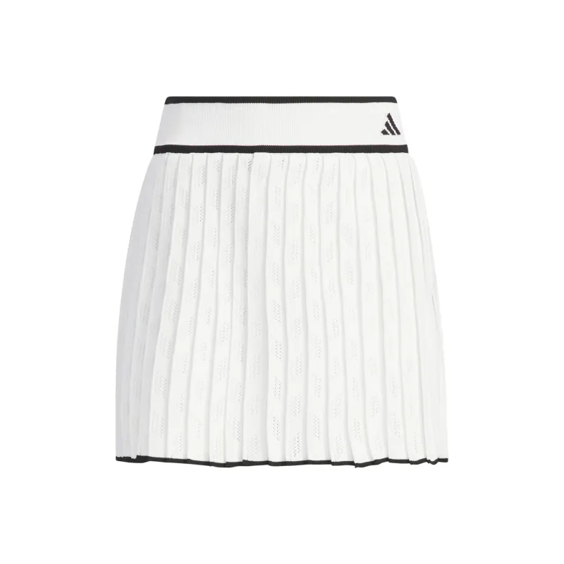 Adidas Primeknit Pleated Skirt Casual Short Skirts Women's White-0