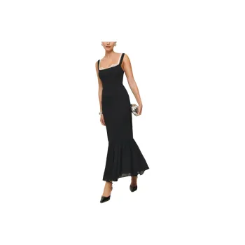 REFORMATION Irisa Dress Slip Dresses Women's Black