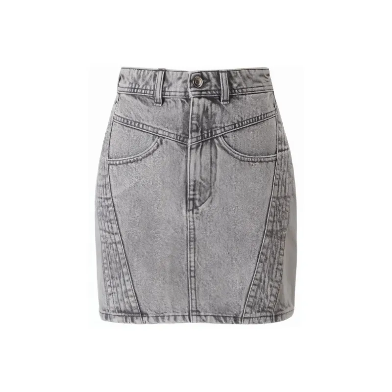 IRO NIGHT Casual Short Skirts Women's Light Gray-0