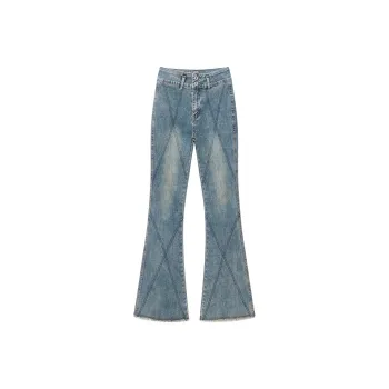 YINLEI Jeans Women's Vintage Blue