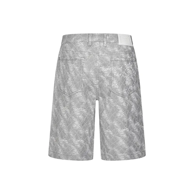 RARE Denim Shorts Men Gray-1