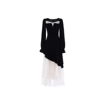 PLANE DRIFT Long Sleeved Dress Women's Black