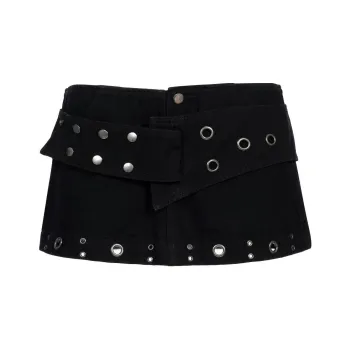 THE KRIPT HARPER SKORT Casual Short Skirts Women's Black