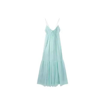 DOSOHEB Slip Dress Women's Neon Green