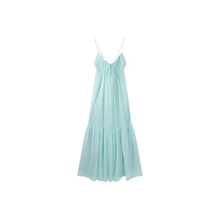 DOSOHEB Slip Dress Women's Neon Green-0