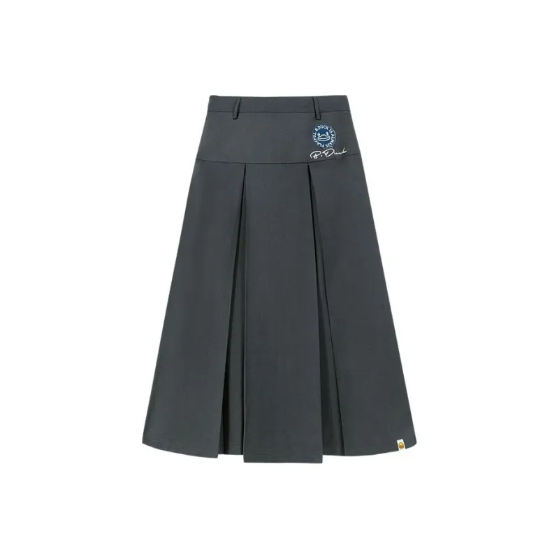 B.Duck Casual Long Skirts Women's Dark Gray-0