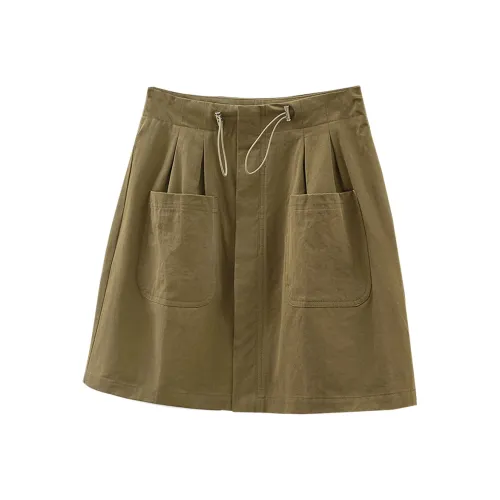 TOUCH Casual Short Skirts Women's Light Army Green