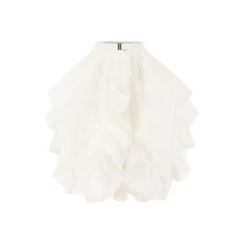 Selkie Collection x Strawberry SS24 Casual Long Skirts Women's Ivory White