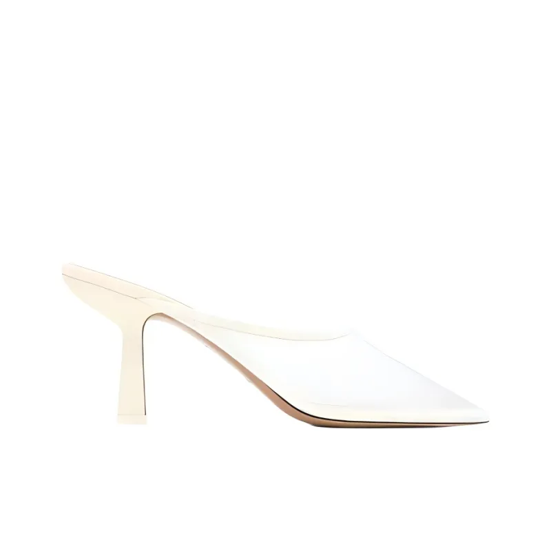 NEOUS Closed Toe Slippers 8cm Women's Cream-1