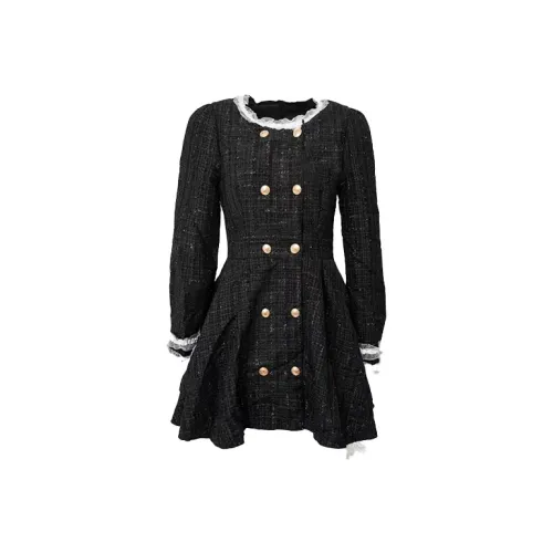 SCCREBEL OFFICIAL Long Sleeved Dress Women's Black
