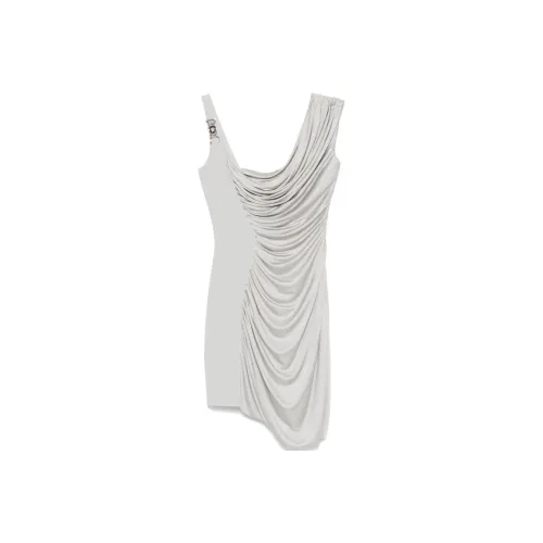 VERSACE Ruched Sleeveless Dress