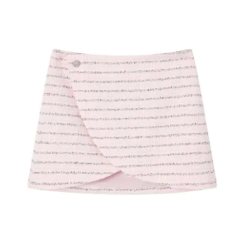 Ouyang Casual Short Skirts Women's Soft Peach Pink