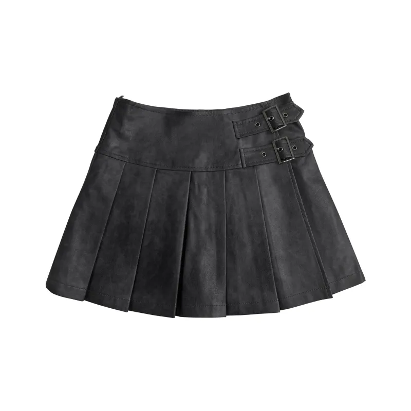 FOREVER 21 Leather Short Skirts Women's-5