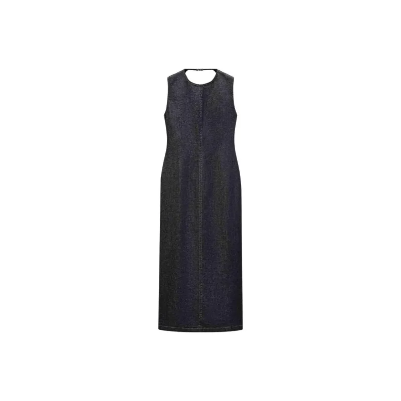 ZARA ZW Series Slip Dress Women's Blue-0