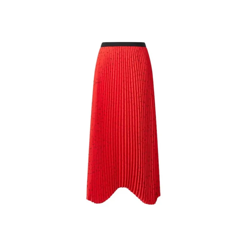 UNIQLO SS24 Casual Long Skirts Women's Red-0