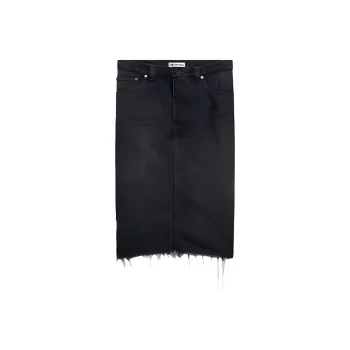 Balenciaga Denim Short Skirts Women's Blue