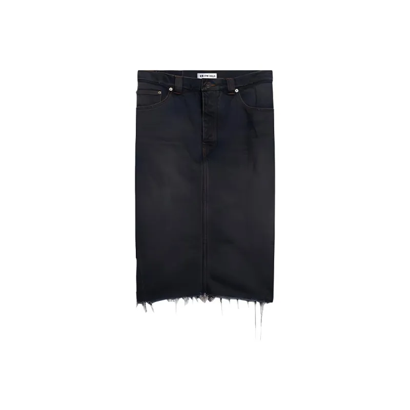 Balenciaga Denim Short Skirts Women's Blue-0
