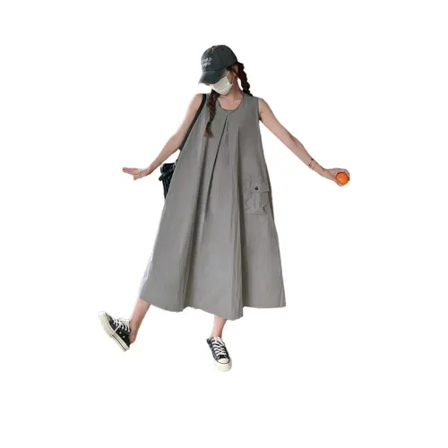 TEME Sleeveless Dresses Women's Gray