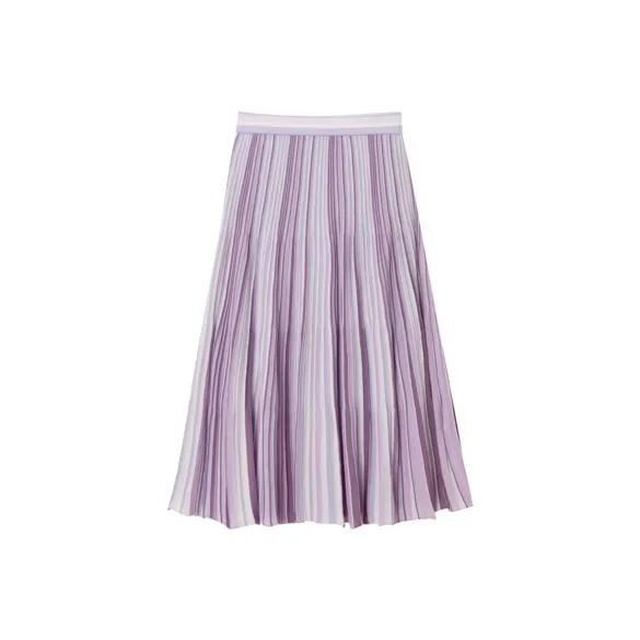 OVV Casual Short Skirts Women's Light Purple Splicing A1-0
