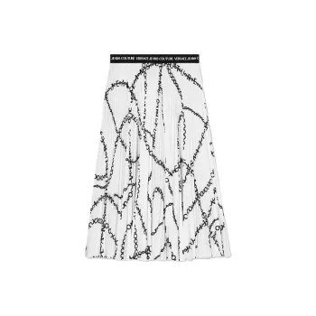VERSACE Casual Long Skirts Women's White
