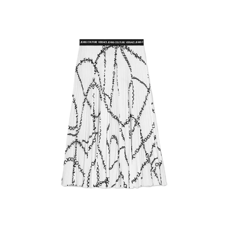 VERSACE Casual Long Skirts Women's White-0