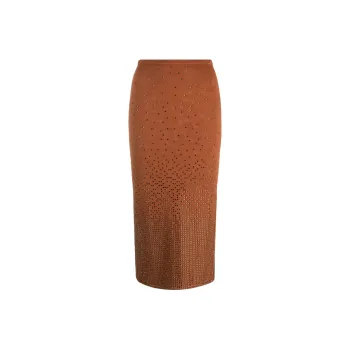 Sandro Casual Long Skirts Women's Reddish Brown