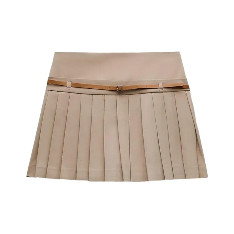 ZARA Casual Short Skirts Women's Tan-0