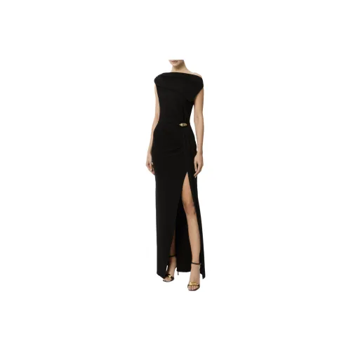 Elisabetta Franchi Red Carpet Jersey Asymmetric Dress