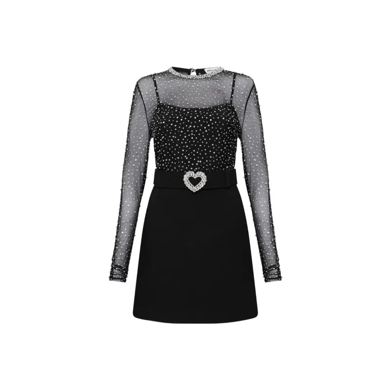 REBECCA VALLANCE Cecile Rhinestone-embellished Minidress-0
