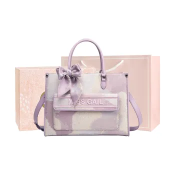 MISS GAIL Synthetic Leather Shoulder Bag, Crossbody Bag, Handbag Women's Lotus Purple/Lotus Pink