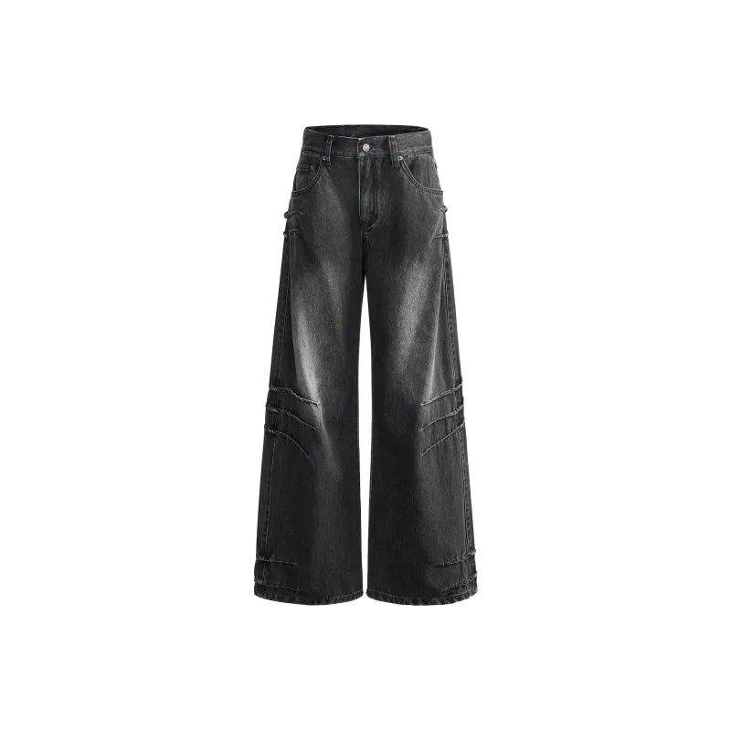 Wen Shan Jeans Women's Black Gray-2