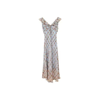JOSR Sleeveless Dress Women's Plaid