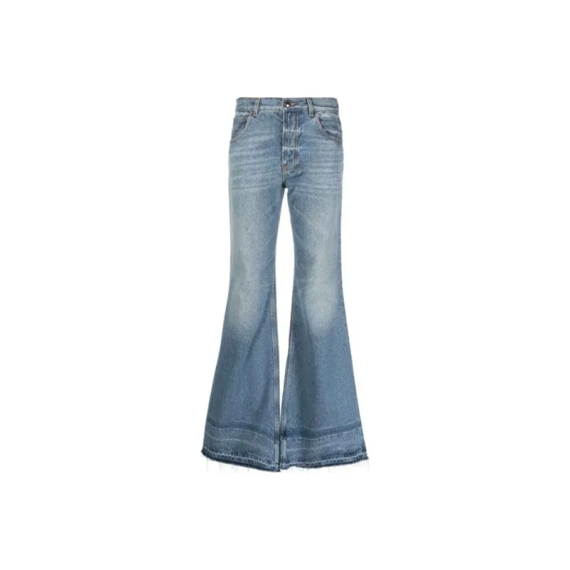 Chloé Frayed Edge Flared Jeans-0