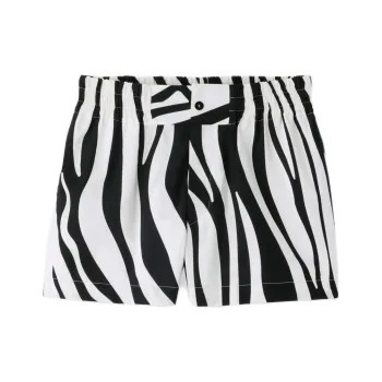 Jacquemus SS25 Boxer Shorts Casual Shorts Women's WHITE BLACK/Black White
