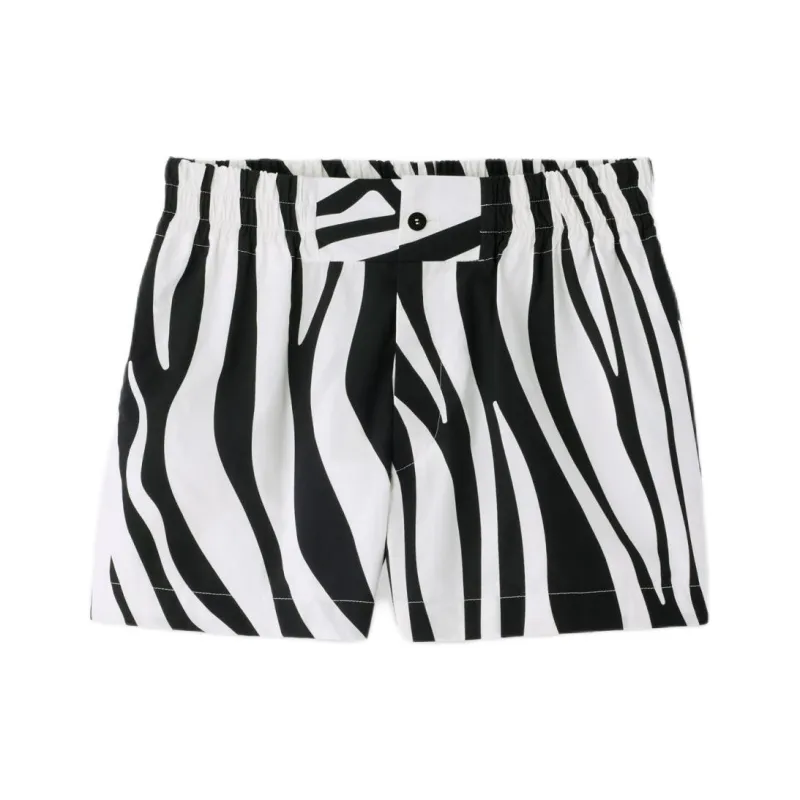 Jacquemus SS25 Boxer Shorts Casual Shorts Women's WHITE BLACK/Black White-0