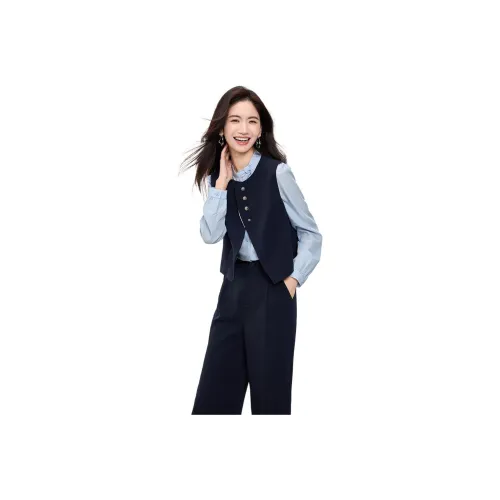 SLLSKY 스페이스 블루 여성 캐주얼 슈트