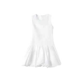 DOSOHEB Sleeveless Dress Women's White