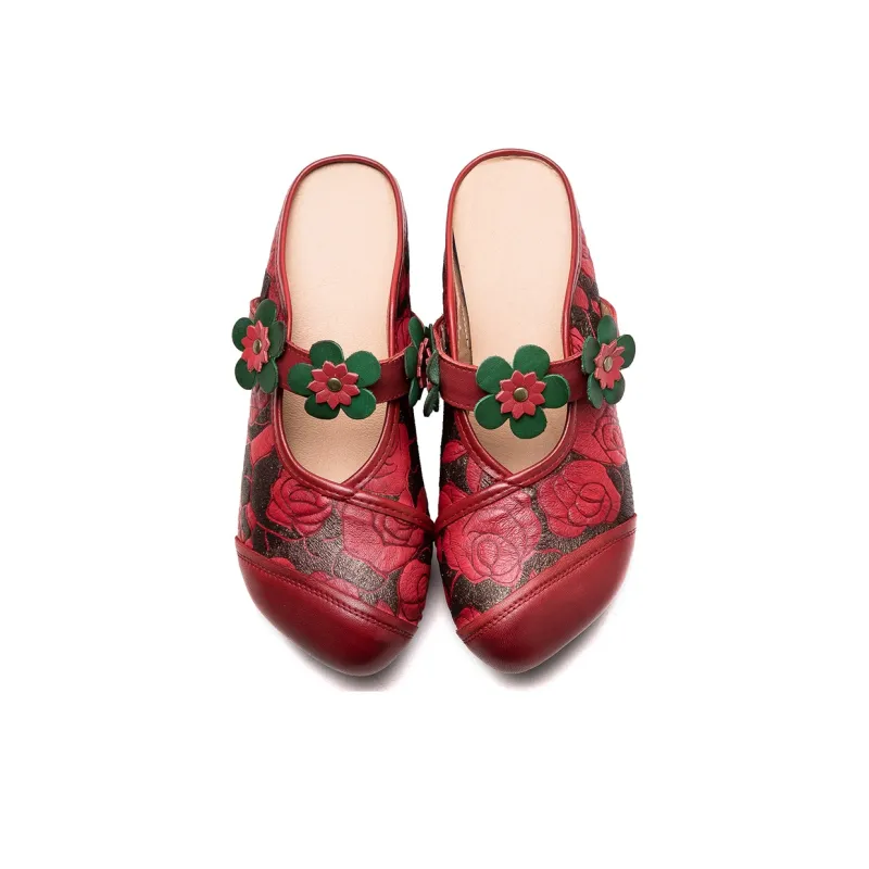 Jay Rubber Sole Closed Toe Slippers Women's-6